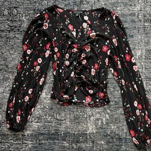 Topshop Floral Blouse